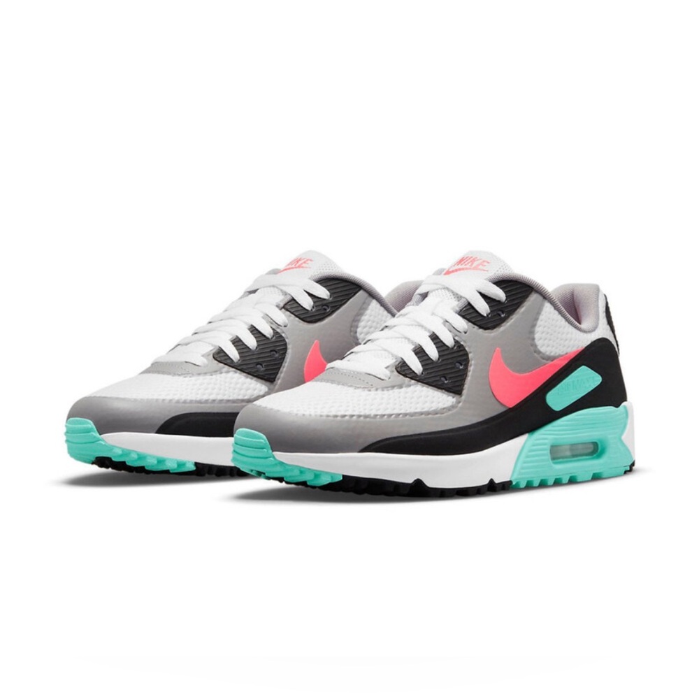 Nike Air Max Athletic Shoes - White, Gray, Black, Pink, Teal
